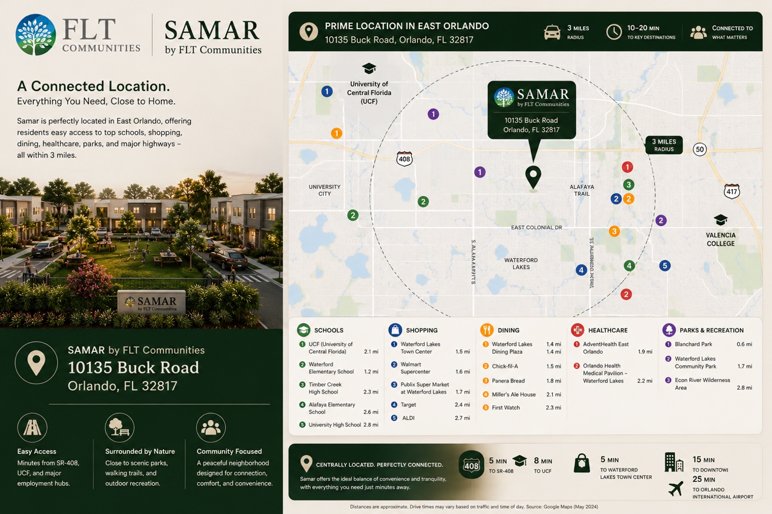 Samar East Orlando location map